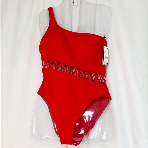 Kenneth Cole Other - NWT Kenneth Cole Swimsuit XL Zig Zag One Shoulder Kenneth Cole Other - NWT Kenneth Cole Swimsuit XL Zig Zag One Shoulder